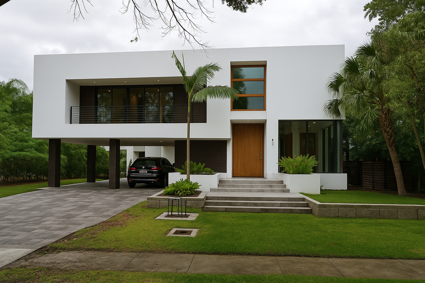 104 KB completed residence viewed from the pool